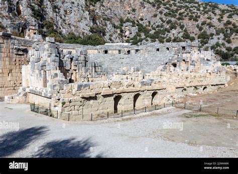 Ancient amphitheatre in Myra, Turkey Stock Photo - Alamy