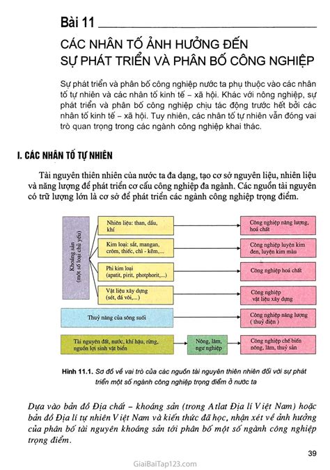 Sgk Địa Lí 9 Bài 11 Các Nhân Tố ảnh Hưởng đến Sự Phát Triển Và Phân