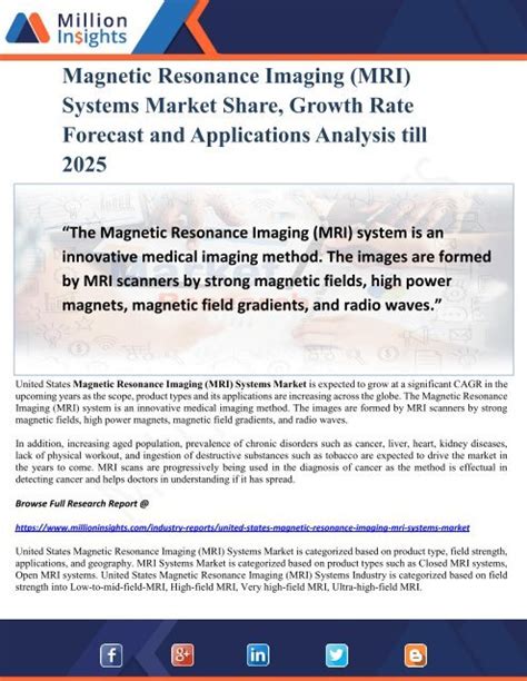 Magnetic Resonance Imaging Mri Systems Market Share Growth Rate