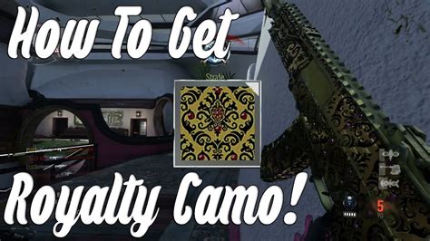 How To Get Royalty Camo And Tips Aw Youtube