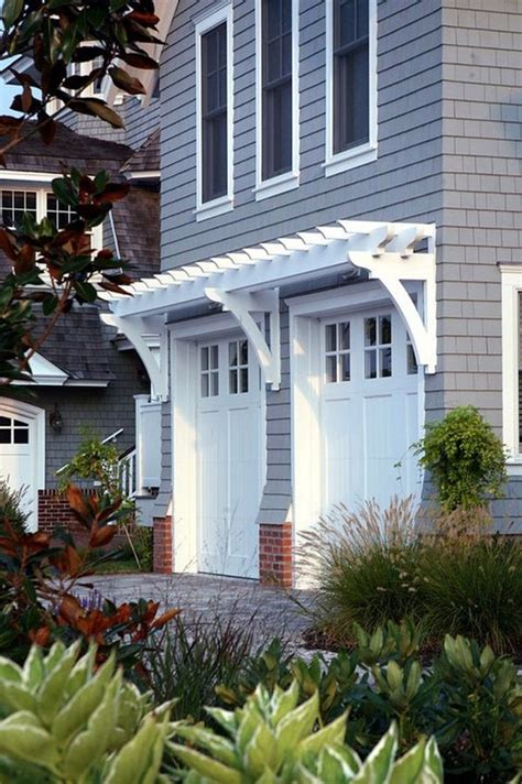 40 Lovely Door Overhang Designs For Every Home Garage Door Design