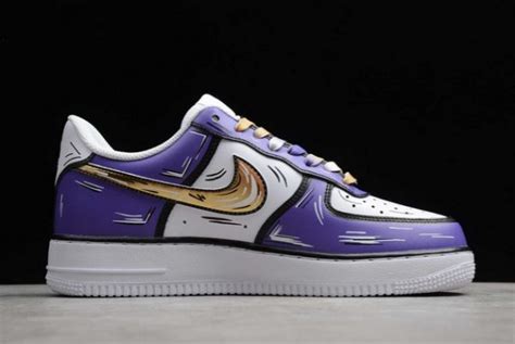 Nike Air Force 1 07 Purplewhite Metallic Gold Sale Cw2288 216