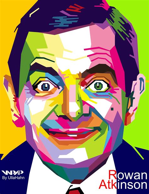 Mr Bean Wpap Art Pop Art Painting Pop Art Portraits