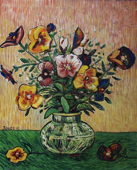 Tributo A Van Gogh Jarra Flores