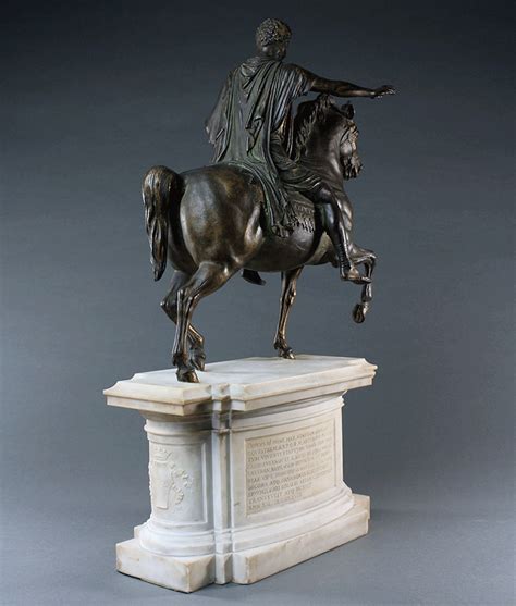 Important Grand Tour Equestrian Statue Of Marcus Aurelius