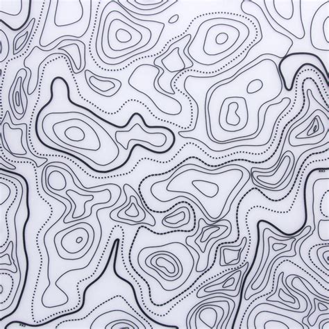 Kydex® Sheet Topo Map Frosted Glass Infused 080 8in X