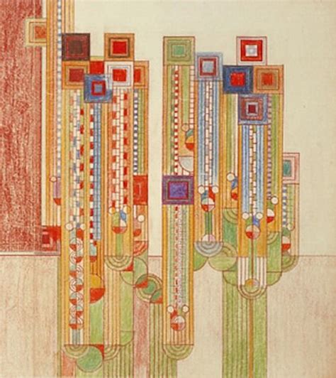 Frank Lloyd Wright Saguaro Forms And Cactus Flowers C 19271928 Frank Lloyd Wright Saguaro