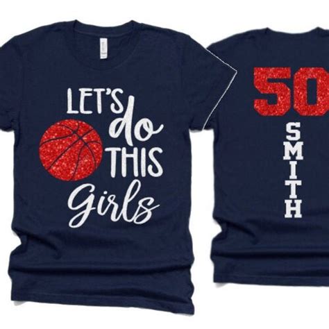 Glitter Basketball Mom Shirt Lets Do This Girls Etsy