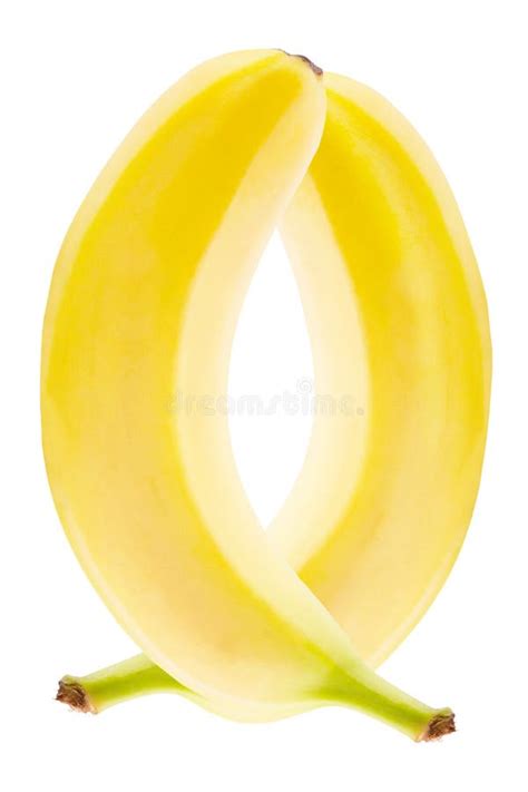 Peeled Cut Bananas Isolated On White Background Stock Photo Image Of