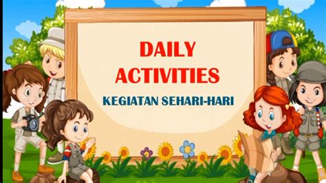 Video Pembelajaran Daring Bahasa Inggris Daily Activities YouTube