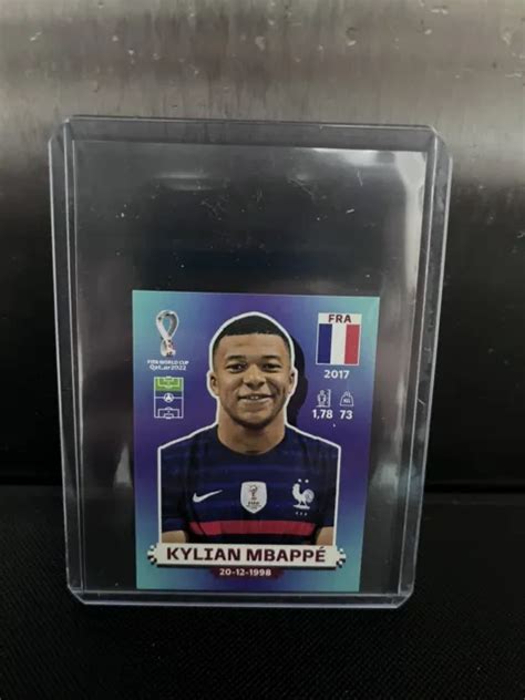 PANINI WORLD CUP Qatar Stickers 2022 Kylian Mbappe France Fra 19 EUR 3