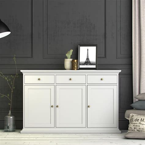 Sonoma Sideboard with 3 Doors and 3 Drawers, White