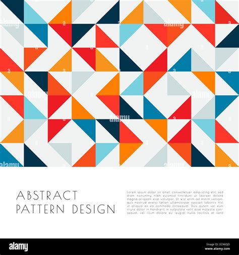 Abstract triangle pattern shape design magazine cover style with space ...