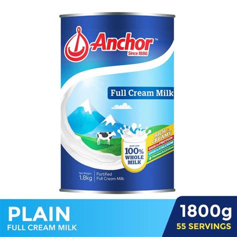 Anchor Full Cream Milk Powder Plain 18kg Lazada Ph