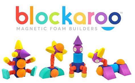 Amazon Blockaroo Magnetic Foam Bath Building Blocks 50 Piece