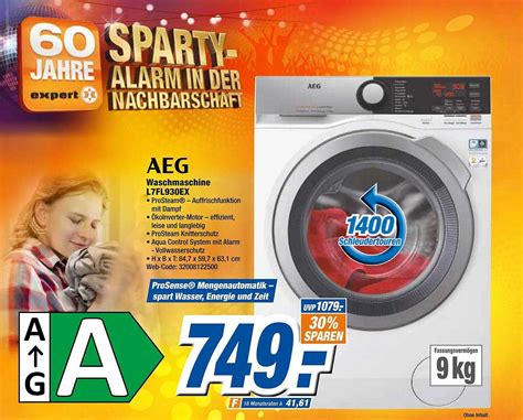 Aeg Waschmaschine L Fl Ex Angebot Bei Expert