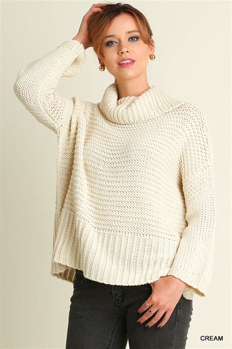 Chunky Knit Ivory Sweater Jade