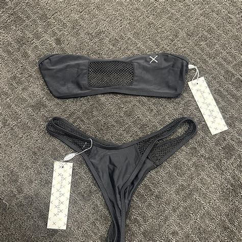 Black Boutine LA Bikini Set Top And Bottoms Bikini Depop