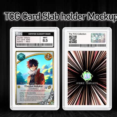 Tcg Card Slab Holder Mockup Atomic Templates