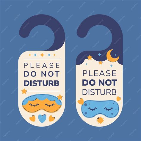 Free Vector Hand Drawn Do Not Disturb Label Illustration