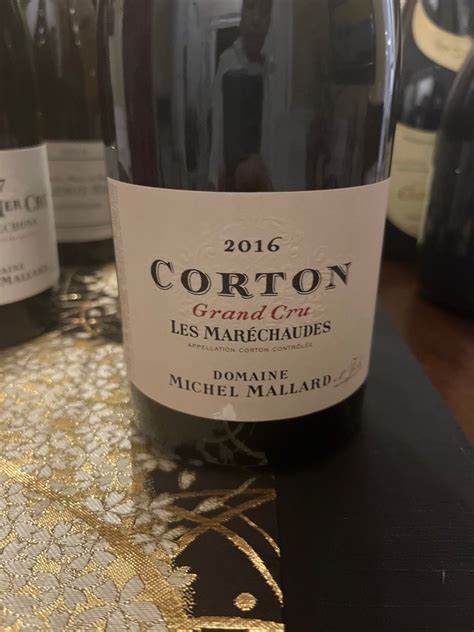 2016 Domaine Michel Mallard Fils Corton Maréchaudes France Burgundy