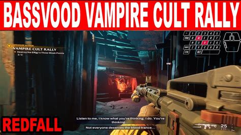 Redfall How To Finish Vampire Cult Rally Basswood Safehouse Mission