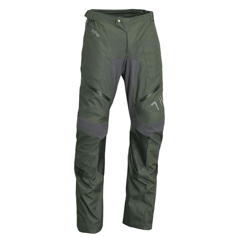 Thor Pantaloni Mx Terrain Over The Boot Army Charcoal Maciag Offroad