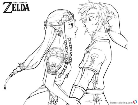 Free Zelda Coloring Pages At Gendarrenblog Blog