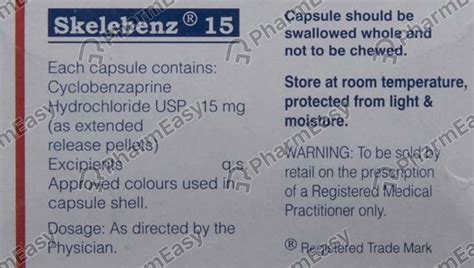 Buy Skelebenz 15 MG Capsule 10 Online At Flat 15 OFF PharmEasy