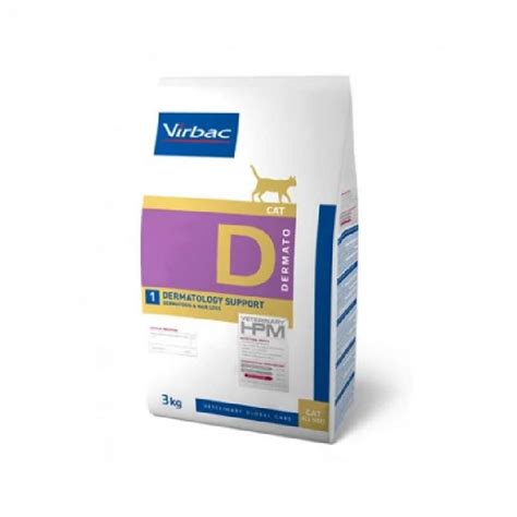 Virbac HPM D1 Suporte Dermatológico ração para gatos