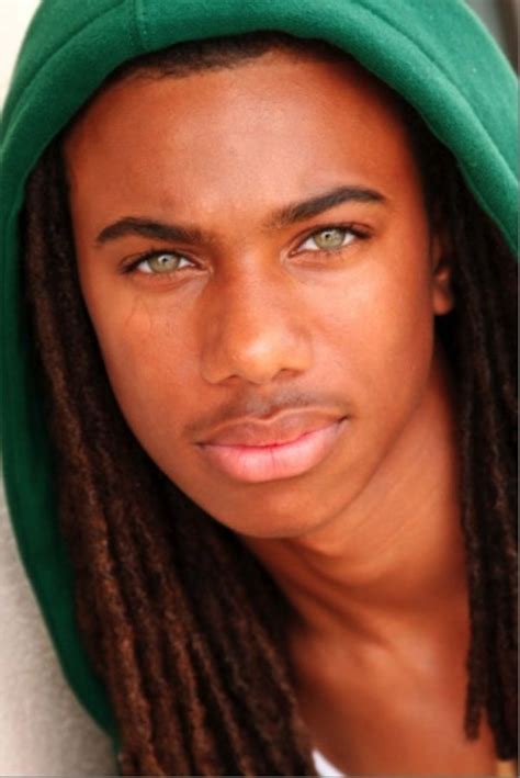 Black Person With Green Eyes