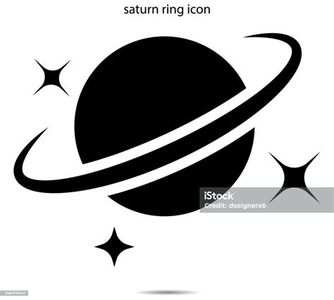 Ilustración De Icono Del Anillo De Saturno Y Más Vectores Libres De Derechos De Arte Arte