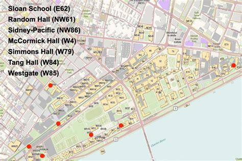 Mit Dorms Map