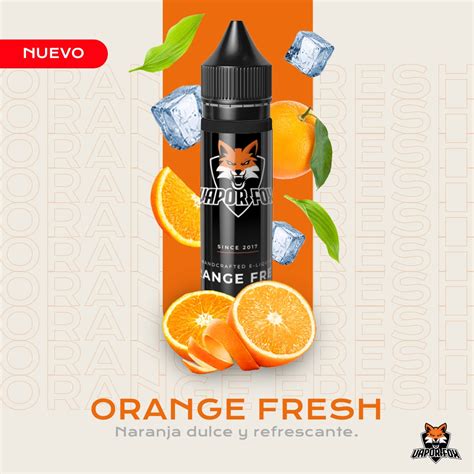 Liquidos Ml Vapor Fox Vapeador E Liquid Frutales Orange Fresh