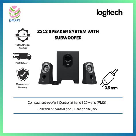 Logitech Z313 Speaker System With Subwoofer Shopee Malaysia