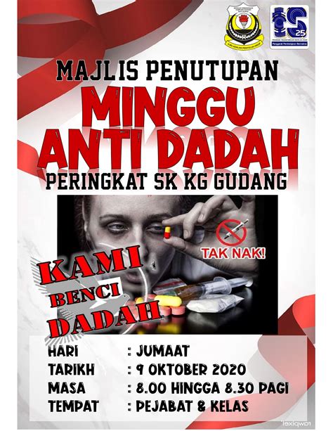 Anti Dadah Poster Dadah Musuh Negara Pelancaran Minggu Anti Dadah