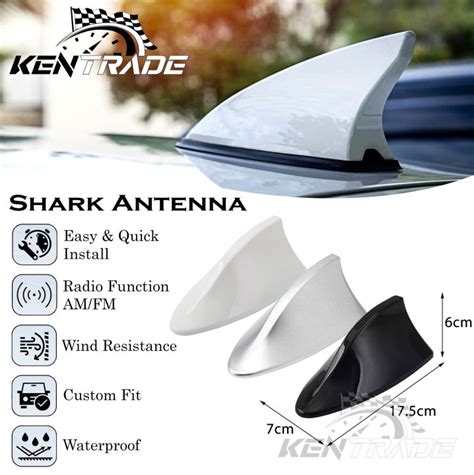 Universal Car Shark Fin Roof Antenna Lazada