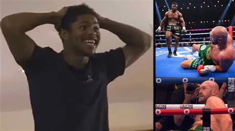 Francis Ngannou Beat Tyson Fury Shakur Stevenson Reacts To Fury