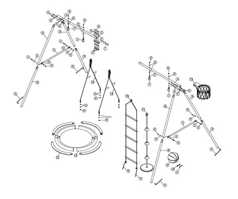 Tiramisubest 4in1 Swing Set With Basketball Hoop User Manual