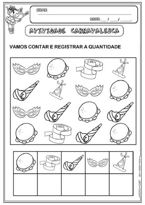 Atividades Sobre O Carnaval Para Educa O Infantil Imprima