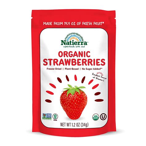 Amazon Natierra Nature S Organic Freeze Dried Strawberries