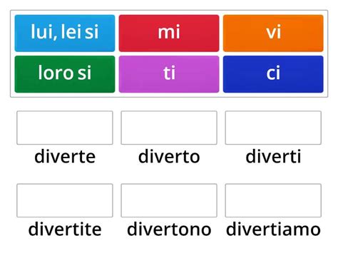 Verbi Riflessivi Ire Match Up