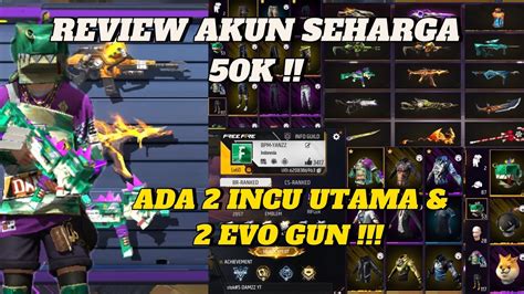 BELI AKUN FREE FIRE HARGA 50K WORTH IT GAK WORTH IT YouTube