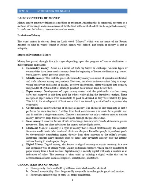 introduction  finance ii   money banks