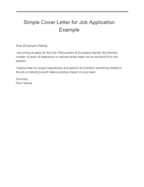 Simple Cover Letter 17 Examples How To Use Pdf