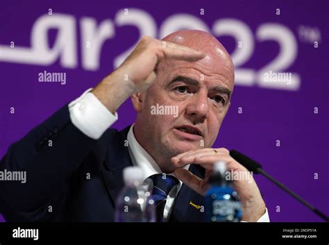 FIFA President Gianni Infantino During A Press Conference At The Main