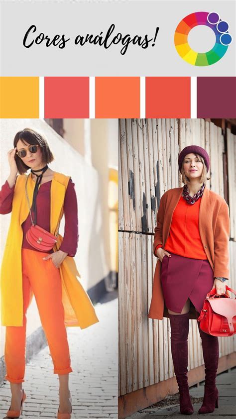 Combina O De Cores An Logas Em Roupas E Looks Looks Moda E Estilo