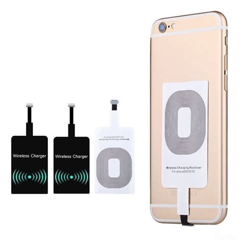 Para iPhone 6 6S 6plus 7 7plus 5 5S 5C Receptor de Cargador Inalámbrico