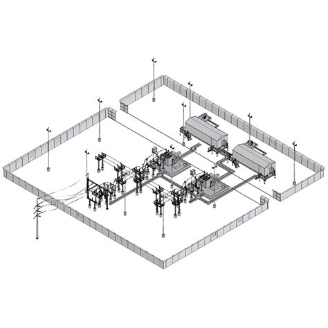 Structural Design And Drawings For Substation Gantry Equipment Support ...