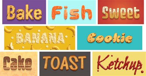 Creating Food Typography Art Text For Mac